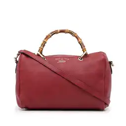 Walmart Pre-Owned Authenticated Gucci Satchel Calf Red Women (Good) offer