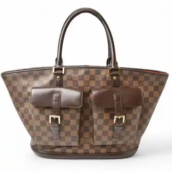 Walmart Pre-Owned Louis Vuitton Tote Bag Shoulder Compatible LOUIS VUITTON Damier Manosque GM... (Good) offer