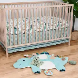 Walmart The Peanutshell 4-Piece Dino Full Nursery Set with Tummy Time Mat, Security Blanket, and More offer