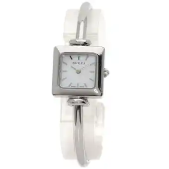 Walmart Pre-Owned Gucci 1900L Square Face Watch Stainless Steel SS Ladies (Fair) offer