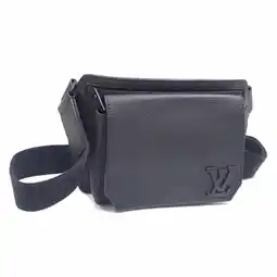 Walmart Pre-Owned Louis Vuitton Waist Bag LV Aerogram Take Off Sling M57081 Black Body Women... (Good) offer