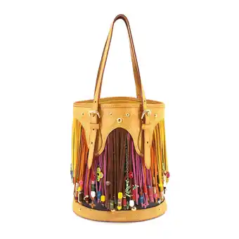 Walmart Pre-Owned Louis Vuitton LOUIS VUITTON Monogram Multicolor Bucket Fringe Shoulder Bag... (Good) offer