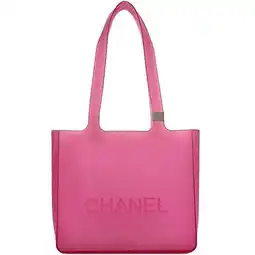 Walmart Pre-Owned Chanel Tote Bag ec-21878 Pink Rubber CHANEL Clear A5 Women's Shoulder (Good) offer