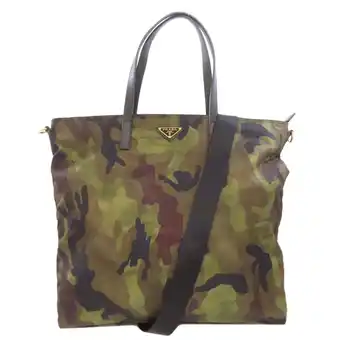 Walmart Pre-Owned Prada camouflage tote bag, nylon material, women's (Good) offer