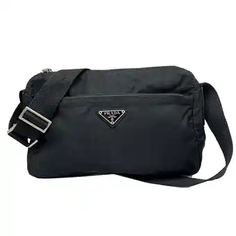 Walmart Pre-Owned PRADA Prada shoulder bag, black, nylon, men's, women's (Good) offer