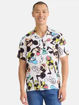 Walmart Disney Mickey Mouse, Mens All Over Print Graphic Shirt, Sunglasses, Sizes S-3XL offer