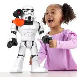 Walmart Imaginext STAR WARS Stormtrooper XXL Figure, 16+ Inch Tall Poseable Toy with Launcher offer