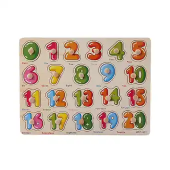 Walmart KIHOUT Educational Toddler's Wooden Peg Puzzle, 9 Pack offer