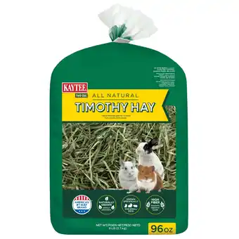 Walmart Kaytee Forti-Diet All Natural Timothy Hay , 96 ounce offer