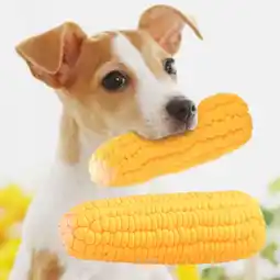 Walmart BESTSKY Interactive Squeaky & Chew Dog Toy for Aggressive Chewers Corn Shape, Yellow offer