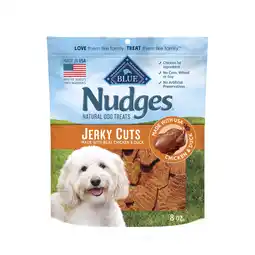 Walmart Blue Buffalo Nudges Jerky Cuts Dog Treats Made with Real Chicken & Duck, 8-oz. Bag offer