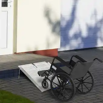 Walmart HOMCOM Portable Wheelchair Ramp for Home, Threshold Handicap Ramp offer