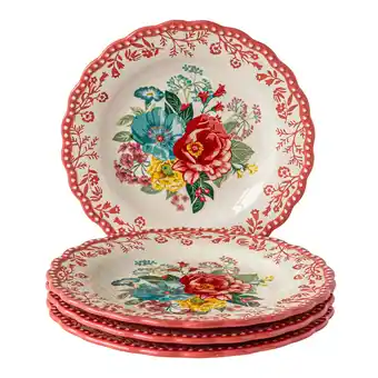 Walmart The Pioneer Woman Fancy Flourish Stoneware Salad Plate offer