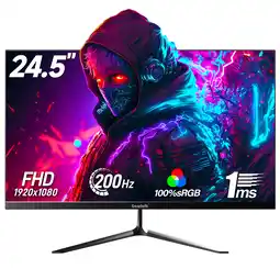 Walmart Gawfolk 24.5 inch Gaming Monitor 200hz/165hz FHD(1080P) Computer Monitors Black offer