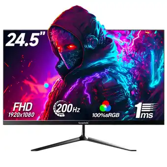 Walmart Gawfolk 24.5 inch Gaming Monitor 200hz/165hz FHD(1080P) Computer Monitors Black offer