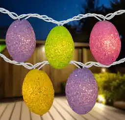 Walmart Northlight 10ct Pastel Easter Eggs String Light Set, 7.25ft White Wire offer