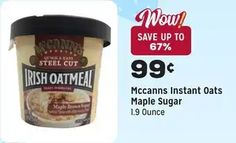 Grocery Outlet Instant Oats Maple Sugar offer