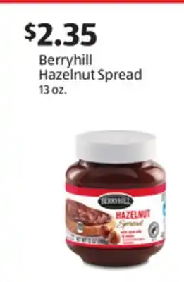 Aldi Berryhill Hazelnut Spread offer