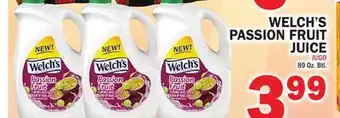 Bravo Supermarkets WELCH'S PASSION FRUIT JUICE offer