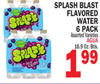 Bravo Supermarkets SPLASH BLAST FLAVORED WATER 6 PACK offer