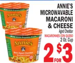 Bravo Supermarkets ANNIE'S MICROWAVABLE MACARONI offer