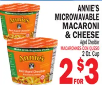 Bravo Supermarkets ANNIE'S MICROWAVABLE MACARONI offer