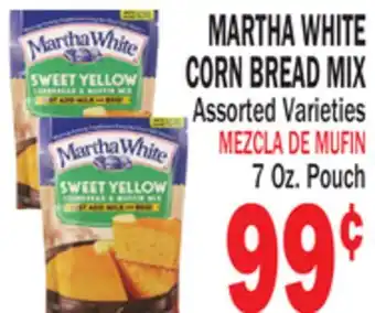 Bravo Supermarkets MARTHA WHITE CORN BREAD MIX offer