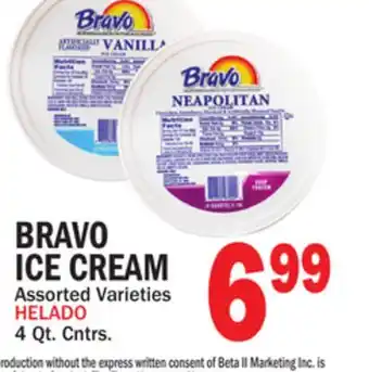 Bravo Supermarkets BRAVO ICE CREAM offer