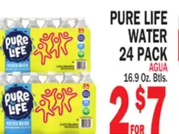 Bravo Supermarkets PURE LIFE WATER 24 PACK offer