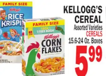 Bravo Supermarkets KELLOGG'S CEREAL offer