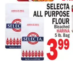 Bravo Supermarkets SELECTA ALL PURPOSE FLOUR offer