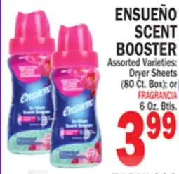 Bravo Supermarkets ENSUEÑO SCENT BOOSTER, 6 Oz. Btls offer