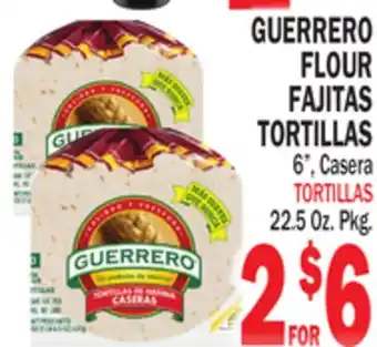 Bravo Supermarkets GUERRERO FLOUR FAJITAS TORTILLAS offer