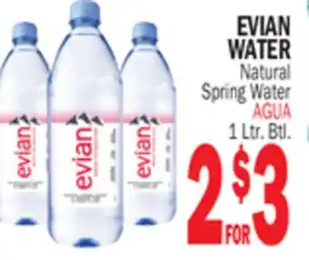 Bravo Supermarkets EVIAN WATER offer