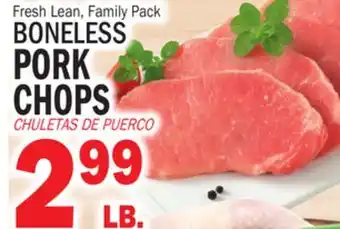 Bravo Supermarkets BONELESS PORK CHOPS offer