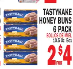 Bravo Supermarkets TASTYKAKE HONEY BUNS 6 PACK offer