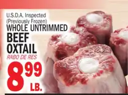 Bravo Supermarkets WHOLE UNTRIMMED BEEF OXTAIL offer