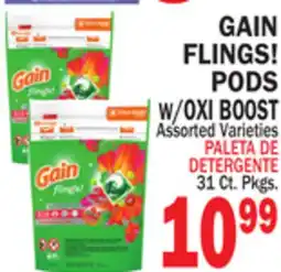 Bravo Supermarkets GAIN FLINGS! PODS W/OXI BOOST offer