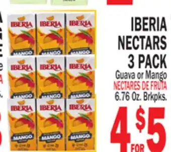 Bravo Supermarkets IBERIA NECTARS 3 PACK offer