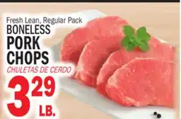 Bravo Supermarkets BONELESS PORK CHOPS offer