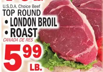 Bravo Supermarkets TOP ROUND LONDON BROIL ROAST offer