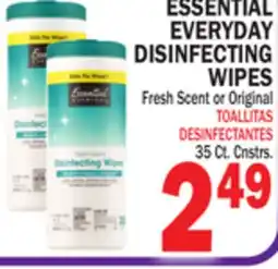 Bravo Supermarkets ESSENTIAL EVERYDAY DISINFECTING WIPES offer