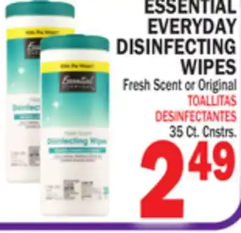 Bravo Supermarkets ESSENTIAL EVERYDAY DISINFECTING WIPES offer