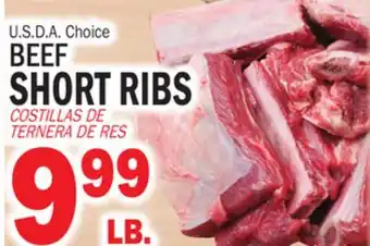 Bravo Supermarkets U.S.D.A. Choice BEEF SHORT RIBS offer