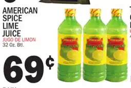 Bravo Supermarkets AMERICAN SPICE LIME JUICE offer