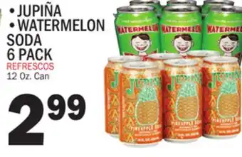 Bravo Supermarkets JUPIÑA, WATERMELON SODA 6 PACK offer