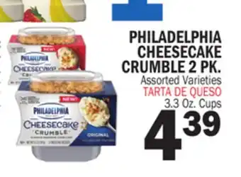 Bravo Supermarkets PHILADELPHIA CHEESECAKE CRUMBLE 2 PK offer