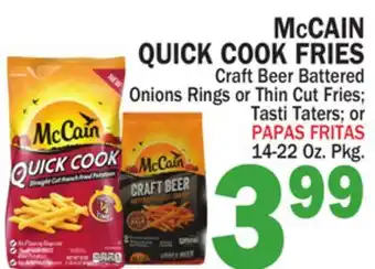 Bravo Supermarkets MCCAIN QUICK COOK FRIES offer