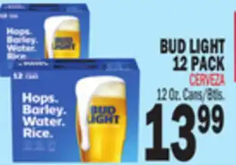 Bravo Supermarkets BUD LIGHT 12 PACK offer