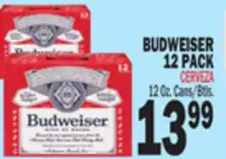 Bravo Supermarkets BUDWEISER 12 PACK offer